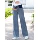 thumbnail image 2 of Pantalones vaqueros anchos de maternidad BLENCOT para embarazo Sail Blue, 2 of 7