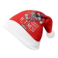 thumbnail image 4 of JIKNTTR Unisex Christmas Santa's Favorite Cute Graphic Hat Funny Christmas Print Hat Cute Santa Hat Xmas Holiday Hat Trendy Holiday Party Hats, 4 of 4