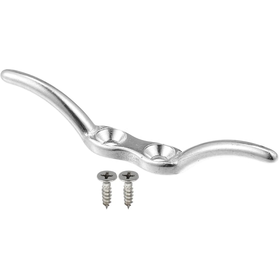1Set 2-1/2 Inch Stainless Steel Flagpole Cleat Hook Boat Deck Cleats Rope Cleat Handle Universal for Marine Boat Ship