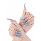 thumbnail image 2 of Pieza de manicura para uñas, pegatina completa, desgaste largo, pieza de uña falsa de ballet, parche de color sólido, uñas en T, 2 of 5