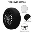 thumbnail image 2 of Fuzoiu Lighthouse At Sunset Coast Print Universal Spare Tire Cover with Buckle Strap, Waterproof Wheel Covers for Jeep, Trailer, RV, Truck and All Car-14 inch, 2 of 6
