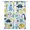 White, variant on Yellow Blue Dinosaur Blackout Curtains for Bedroom Living Room Darkening Curtains 84 Inch Length 2 Panels Set Palm Trees Mountains Checkered Window Curtain Window Treatment Grommet Drapes 42"x84"