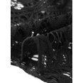 thumbnail image 5 of Agnes Orinda Women's Plus Size Easter Wedding Dress Lace Floral Shoulder Straps Back Zipper Overlay Swing Formal Evening Gowns Cocktail Party Long Dresses 3X Black, 5 of 6