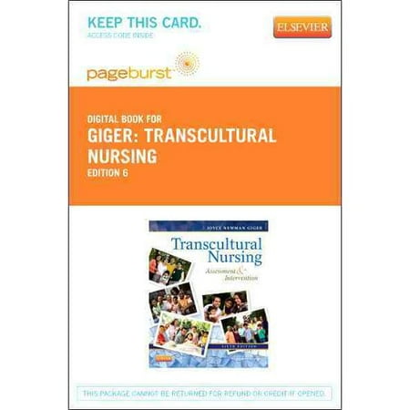 Transcultural Nursing Pageburst E Book On Vitalsource Retail Access Card Assessment And Intervention - 