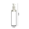 thumbnail image 3 of Large Reusable Glass Olive Oil Bottle, 500ml Transparent Oil Vinegar Container, Easy to Clean, No Drip Leak, Press Lid, for Kitchen Cooking Barbecue, 3 of 8