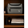 thumbnail image 3 of Lazer Toiletry Bag for Travel – 6L Hanging Organizer with Multiple Compartments, Water-Resistant – Grey, 3 of 7
