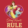 thumbnail image 2 of Men's Disney Princess Trio Strong Hearts Rule Hoodie Color: Red Size: XL, 2 of 4