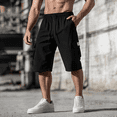 thumbnail image 2 of Dresfit Mens Long Shorts Baggy Cargo Shorts Summer 2026 Open Bottom Drawstring Shorts Big and Tall Lightweight Loose Fit Outdoor Short Pants S, 2 of 6