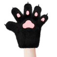 thumbnail image 1 of Guantes de pata de gatito Perfecl para adultos Negro rosa, 1 of 8
