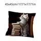 thumbnail image 3 of Funda decorativa para cojines decorativos 45x45 cm - Funda cuadrada de cojín de poliéster con diseño impreso para sofá y cama, 3 of 6