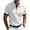 White, variant on Men's Short Sleeve Polo Shirt, Ribbed Knit Contrast Cuff Collared Top for Casual & Business Wear White M