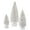 White, variant on Vickerman 5"/7"/9" White Snow Oval Artificial Christmas Tree, Unlit