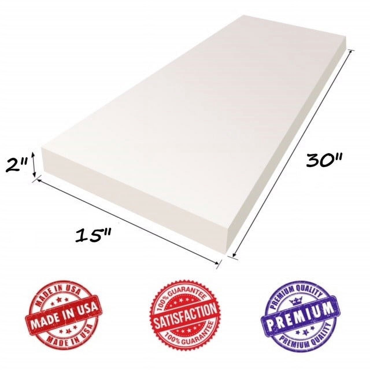 Dream Solutions USA Upholstery Foam Cushion Sheet- 2"x27"x75"-Medium Density Support-Premium Luxury Quality- Good for Sofa Cushion, Mattresses, Wheelchair, Poker Table, and Much More