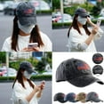 thumbnail image 2 of Baseball Hats for Men American Flag Patch Breathable Mesh Classic Baseball Cap ∑ S7S2, 2 of 9