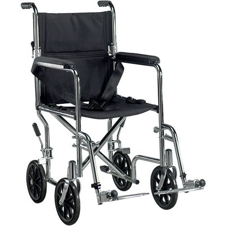 Go Cart Light Weight Transport Wheelchair -Size:17" Seat