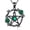 04 green, variant on Pentacle Necklace Sterling Silver Gothic Pentagram Pendant Rose Flower Pentacle Charm Witch Jewelry for Women Wiccan Jewelry Pagan Gifts