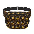 thumbnail image 1 of Easygdp Sunflowers Leaves Fanny Packs para Mujeres y Hombres, Bolsa de Cinturón, Bolsos de Cruz para Trabajo/Correr/Senderismo, 1 of 9