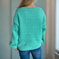 thumbnail image 5 of Women's Casual Solid Color V Neck Button Knit Cardigan Coat Cardigans Dress Holiday Cardigans for Women Long Cute Sweaters Creme Cardigans Women's Cardigan Sweatshirt Duster Cardigan for Women Womens, 5 of 8