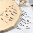 thumbnail image 2 of 25 Aretes Falsos Piercing Hombre Imán Earring-D Acero Inoxidable, 2 of 4