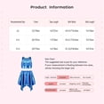 thumbnail image 5 of Doomiva Kids Shiny Jazz Disco Outfits Hip Hop Dance Dress Sets Cheer Outfit for Stage Performance Casual Gear Red 2-6, 5 of 5
