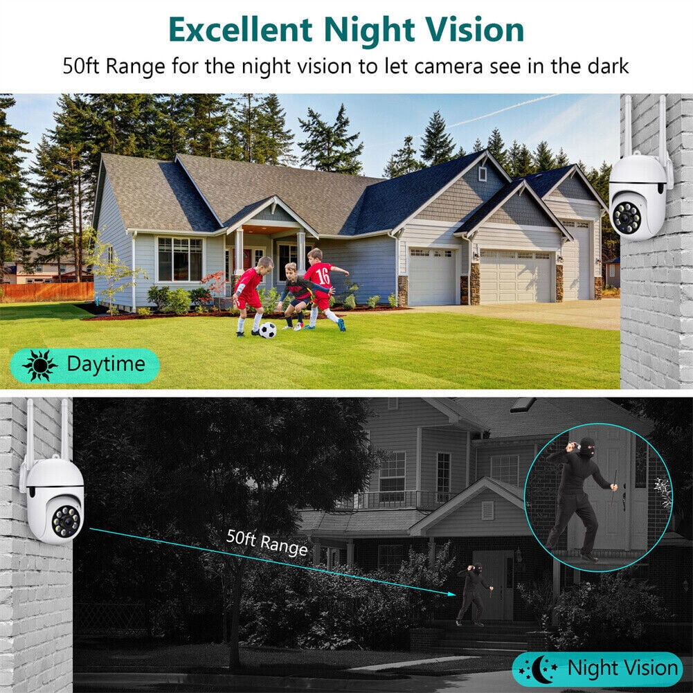4 Pack WiFi Wireless Security Camera, System Outdoor Vision 1080P HD Surveillance CameraHome Alarms