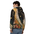 thumbnail image 4 of Honeii Abstract Gold Floral Galaxy Print Hoodies for Men, Pullover & Full Zip, Breathable Zip up Hoodie, Sweatshirt-XX-Large, 4 of 5