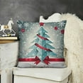 thumbnail image 2 of YINGXI  Merry Christmas Decorative Pillow Covers,Turquoise Stars On an Aqua Background Double Sided Throw Pillow Covers Sofa Cushion Cover 24x24in, 2 of 5