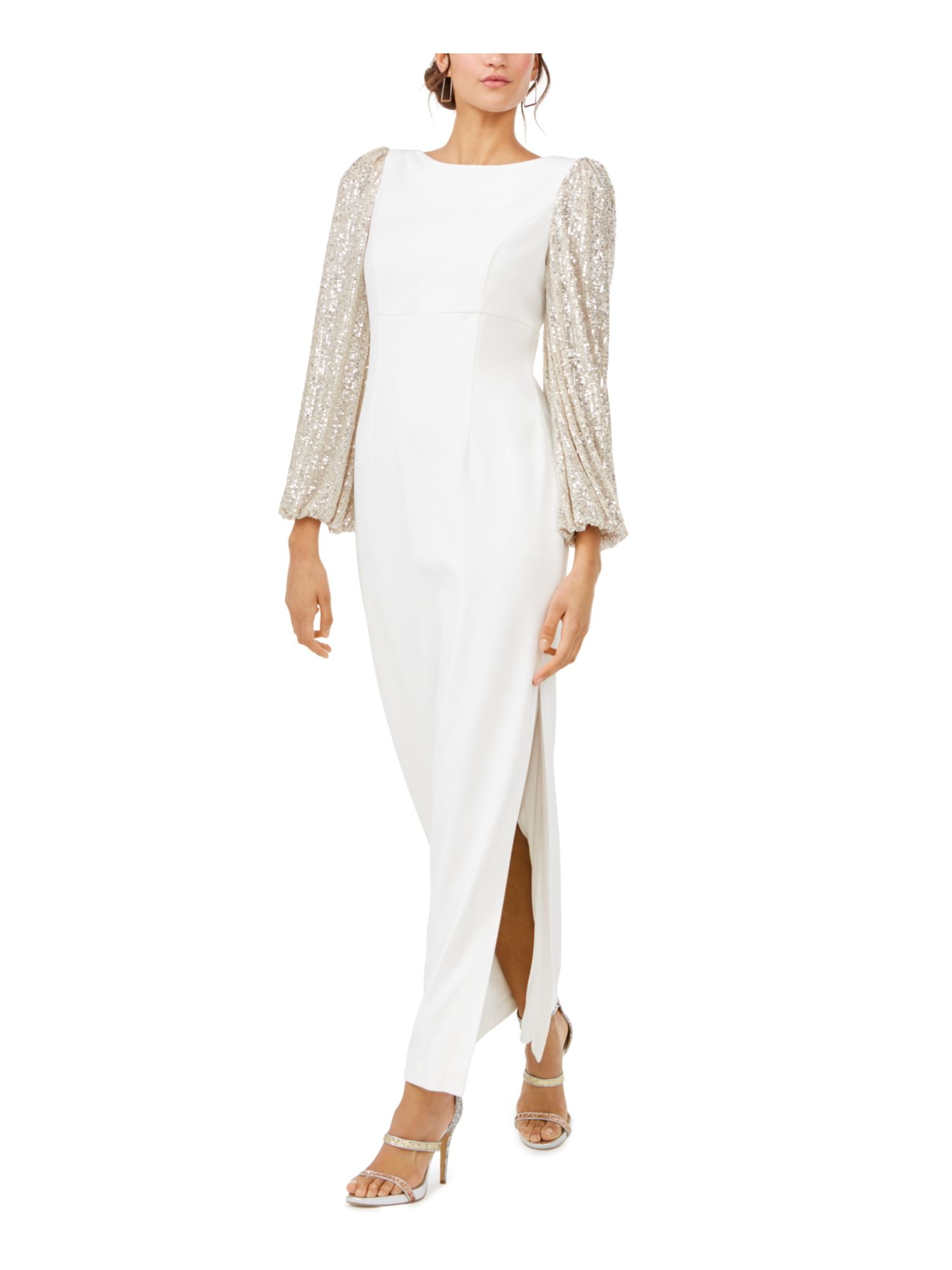 ELIZA J Womens White Long Sleeve Maxi 