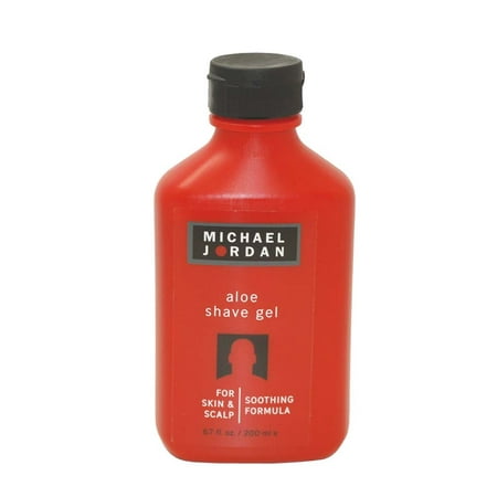Michael Jordan Aloe Shave Gel For Skin & Scalp 6.7 Oz / 200 Ml for