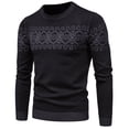 thumbnail image 1 of Chandail-over Tricoté pour Hommes Col Rond Confortable Élégant Chaud Hiver Décontracté, 1 of 7