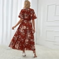 thumbnail image 4 of Gardenwed Vestidos de gasa florales para mujer, vestido de cóctel fluido, vestido casual de playa y sol, 4 of 6