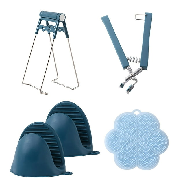 HBFAGFB Kitchen Utensils Set Silicone Gloves Pads and Clamps Suitable for Family Restaurant One Size