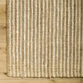 thumbnail image 6 of Mark&Day Jute Rugs, 2x8 Clarion Cottage Light Brown Runner Area Rug, Brown Cream Carpet for Hallway, Kitchen, Bedroom or Living Room (2'6" x 8' Runner), 6 of 6