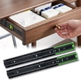 thumbnail image 2 of 10-16 inch Full Extension Drawer Slide Rail, Heavy Duty Soft Close Ball Bearing Track, 3 Section Furniture Rail Slides, 2 of 5