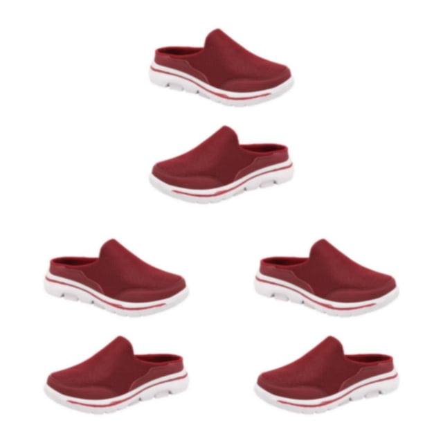 Sonducket 1 par de toboganes de cubierta de malla de estilo informal para mujer Zapatillas Transpirables Color Rojo Talla 38