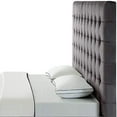thumbnail image 5 of Posh Living Blake Button-Tufted Velvet Queen Headboard in Gray, 5 of 9