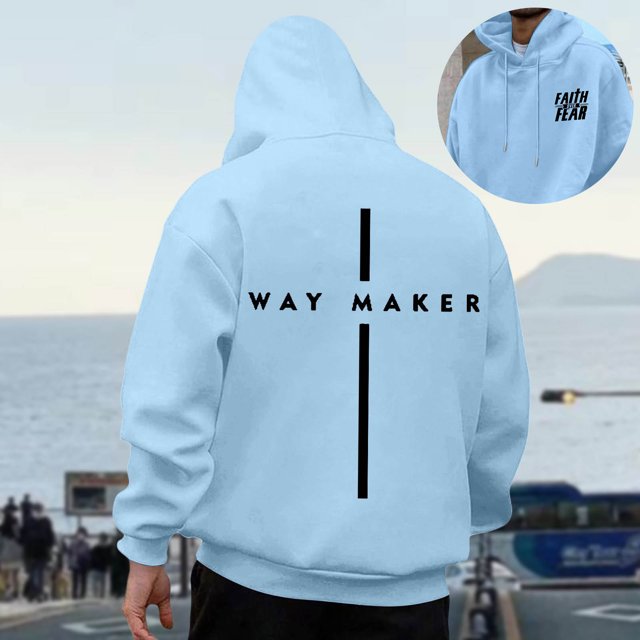 MHFRRA Sudaderas y Sudaderas para Hombre, Jersey de Manga Larga con Estampado para Uso Casual, Actividades Al Aire Libre y Comodidad En El Hogar Azul