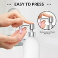 thumbnail image 5 of 4Pcs Soap Dispenser Pump Replacement Stainless Steel Lotion Dispenser Pump for Regular 28/400 Neck Bottles for Bathroom, 5 of 7