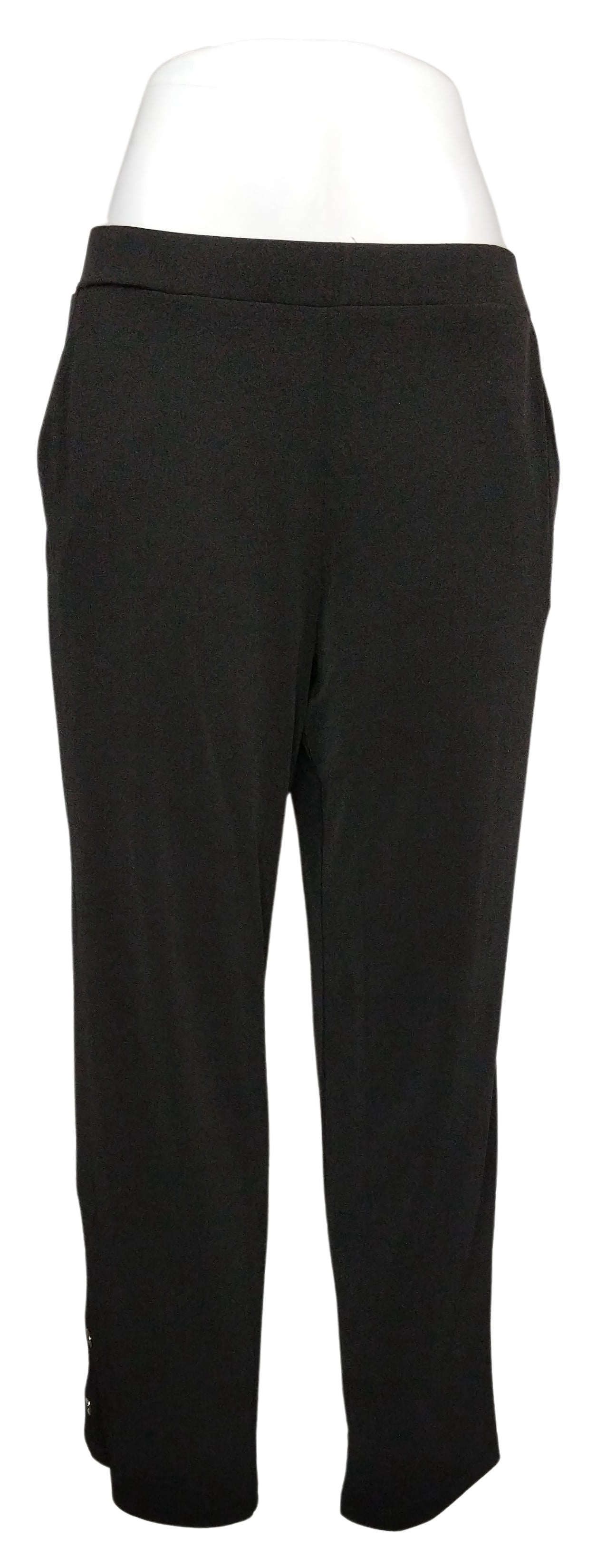 Every Day By Susan Graver Women's Petite Pants PM Liquid WideLeg Black