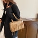 thumbnail image 5 of Bolso Hobo para Mujer PU Cuero Color Sólido Viajes Compras, 5 of 9