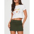 thumbnail image 3 of Musuos Women's Summer Slim Fit T-shirs Short Sleeve Crewneck Fruit/Wine Cup Print Crop Tops, 3 of 7