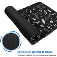 thumbnail image 6 of Long Mouse Pads for Desk,Black Gothic Skull Spider Pattern Desk Mats on Top Of Desks, Desk Mouse Pad Extra Large with 3mm Non-Slip Base and Stitched Edge for Gaming,Office,Work,Home 31.5"x11.8", 6 of 6