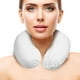 thumbnail image 3 of BRIGHTFUFU Almohada de látex en forma de U, almohada en forma de U Cuello de la columna vertebral (una base de almohada sin funda de almohada, blanco), 3 of 8