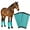 Green, variant on Horse Fly Boots Set of 4 – Fine Mesh Fly Leggings for Horses, Loose Fitting & Non-Slip, Breathable Natural Air Flow, Reduces Stomping from Horsefly Nuisance