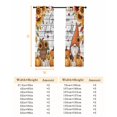 thumbnail image 6 of Fsddascl Fall Gnomes Blackout Curtains for Bedroom/Living Room, Thermal Insulated Kitchen Curtains, Thanksgiving Pumpkins Sunflower Gray Wooden Grommet Darkening Window Treatment Drapes 42"x63"x2, 6 of 6