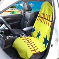 thumbnail image 3 of POLERO Car Seat Towel Cover, Compatible with Truck Seat Van, Terry Cloth Car Seat Cover for Trucks Cars, Softball Star Design, 3 of 7