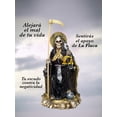 thumbnail image 4 of Santa Muerte Negra Suprema Con Búho 30 cm + Libro Oraciones, 4 of 10