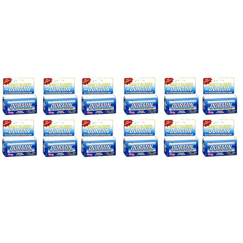 Dormin The Nighttime SleepAid Capsules, 72 Ct