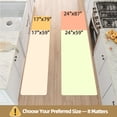 thumbnail image 4 of PABUBE Kitchen Rug 17"x59", Anti Fatigue Kitchen Mat for Floor, Persian Vintage Decor, Easy Clean, Waterproof & Oil Proof Kitchen Mat, Non-Slip 0.4" Thick Cushioned Kitchen Floor Mat, 4 of 9