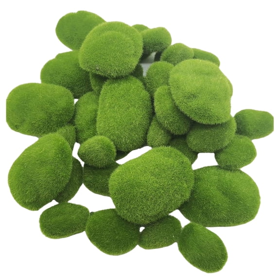 Misright Safe Moss Stones 40Pieces Terrarium Decors Garden Landscape Design